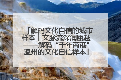 解码文化自信的城市样本丨文脉流深润瓯越——解码“千年商港”温州的文化自信样本