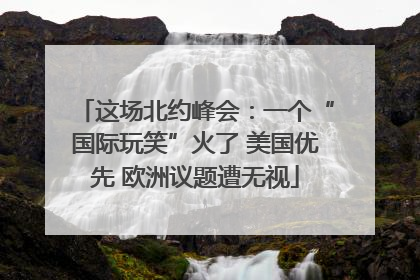 这场北约峰会：一个“国际玩笑”火了 美国优先 欧洲议题遭无视