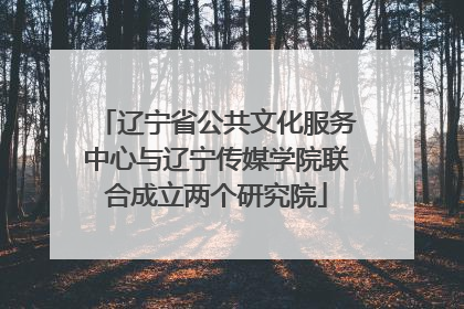 辽宁省公共文化服务中心与辽宁传媒学院联合成立两个研究院