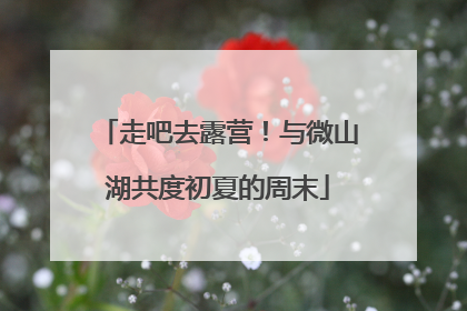 走吧去露营！与微山湖共度初夏的周末