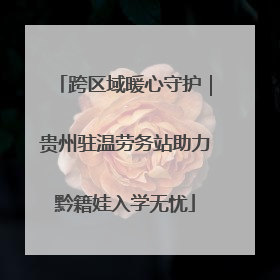 跨区域暖心守护｜贵州驻温劳务站助力黔籍娃入学无忧