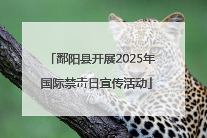鄱阳县开展2025年国际禁毒日宣传活动
