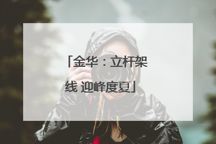 金华：立杆架线 迎峰度夏
