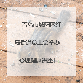 青岛市城阳区红岛街道总工会举办心理健康讲座