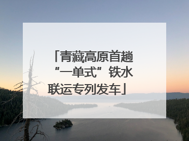 青藏高原首趟“一单式”铁水联运专列发车