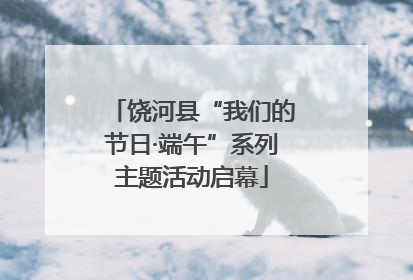 饶河县“我们的节日·端午”系列主题活动启幕