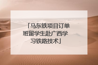 马东铁项目订单班留学生赴广西学习铁路技术