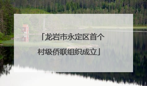 龙岩市永定区首个村级侨联组织成立