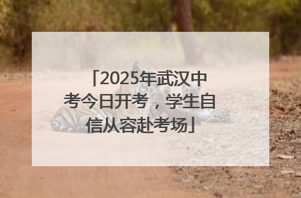2025年武汉中考今日开考，学生自信从容赴考场
