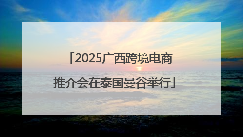 2025广西跨境电商推介会在泰国曼谷举行