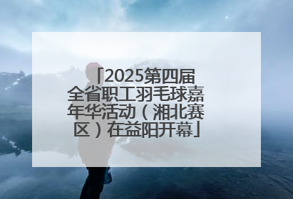 2025第四届全省职工羽毛球嘉年华活动（湘北赛区）在益阳开幕