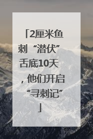 2厘米鱼刺“潜伏”舌底10天，他们开启“寻刺记”