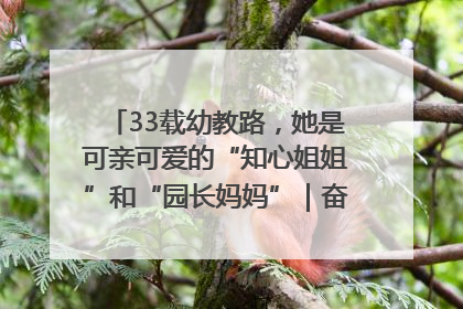 33载幼教路，她是可亲可爱的“知心姐姐”和“园长妈妈”｜奋勇争先实干家