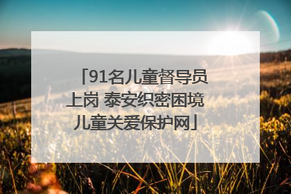 91名儿童督导员上岗 泰安织密困境儿童关爱保护网