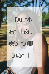 AI“小石”上岗，政务“边聊边办”